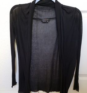 BCBGMaxAzria Black Sheer Cardigan